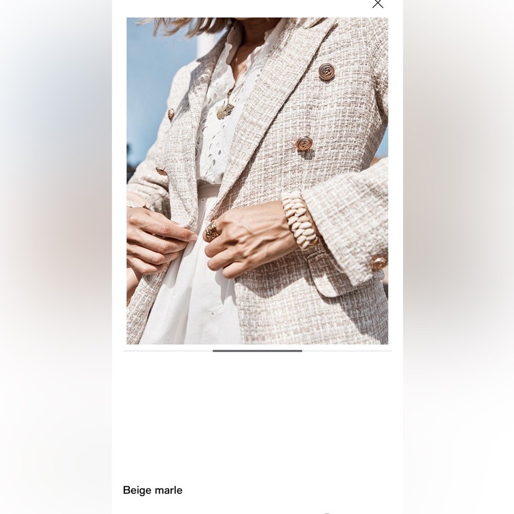 Belle & Bloom Princess Polina Textured Weave Blazer - Picture 4 of 6